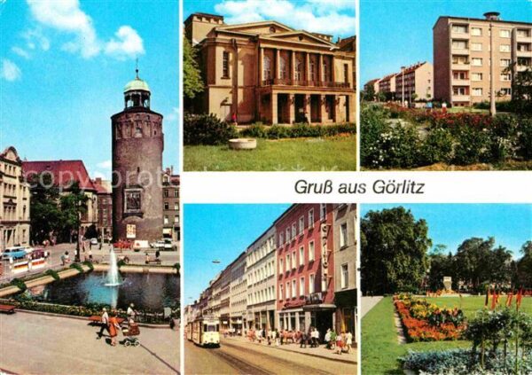 Goerlitz Sachsen Marienplatz Dicker Turm Gerhart Hauptma