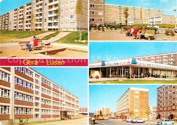 Lusan Gera Hans Beimler Oberschule Str der Bauarbe