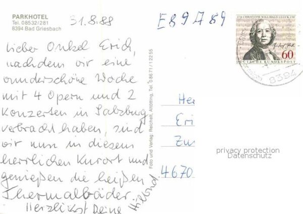 Bad Griesbach Rottal Parkhotel Frei und Hallenbad Kapelle – Bild 2