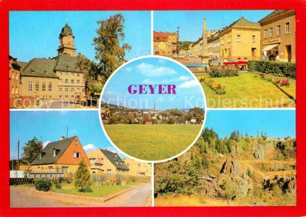 Geyer Rathaus Thumer Strasse Teilansicht Karl