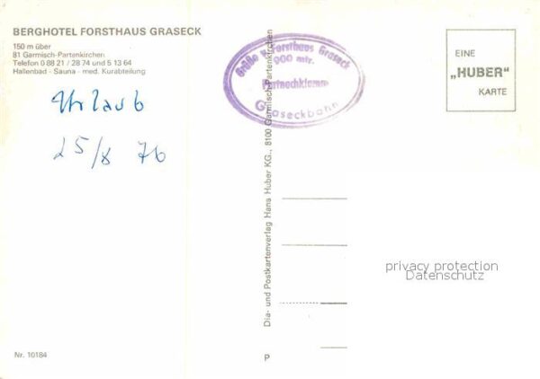 Garmisch-Partenkirchen Berghotel Forsthaus Graseck – Bild 2