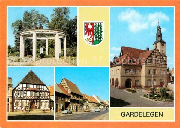 Gardelegen Grabmall Otto Reutters Rathaus HOG Deut