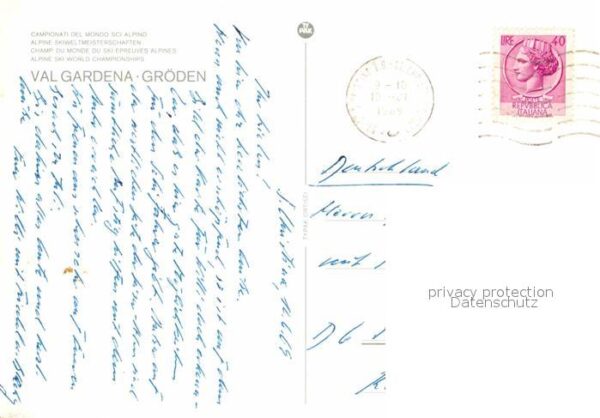 Groeden Tirol Fis Abfahrt 1970 – Bild 2