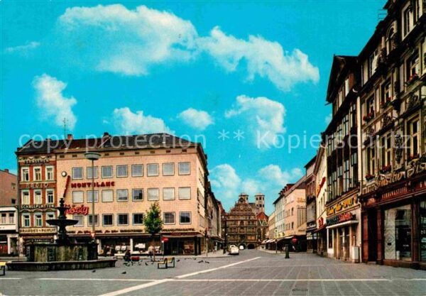 Braunschweig Kohlmarkt mit Gewandhaus und Martinikir
