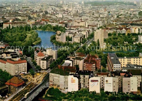 Berlin mit Lietzensee Blick vom Funkturm