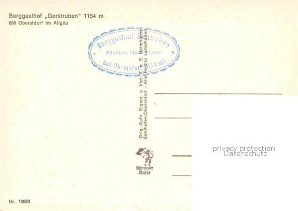 Oberstdorf Berggasthof Gerstruben Gaststube Wasser – Bild 2