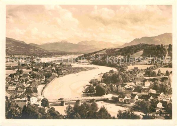 Bad Toelz Panorama im Isartal