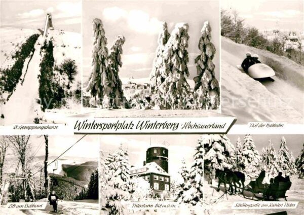 Winterberg Hochsauerland St Georgssprungschanze Bobbahn Lift Ast