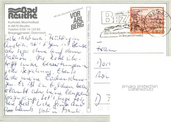 Reuthe Vorarlberg Kurhotel Moorbad Hallenbad Gastraum – Bild 2