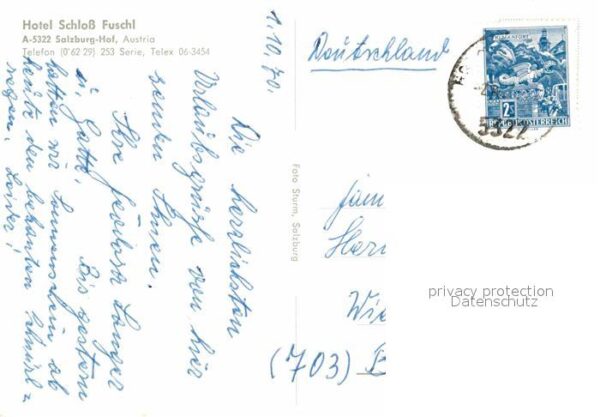 Hof Salzburg Hotel Schloss Fuschl Fliegeraufnahme – Bild 2