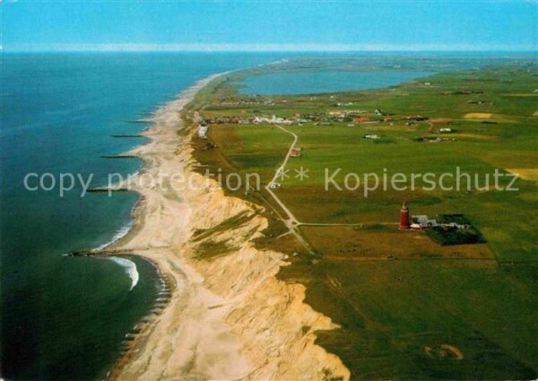 Bovbjerg Fliegeraufnahme Steilküste Leuchtturm