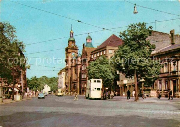 Berlin Breite Strasse mit Rathaus in Pankow