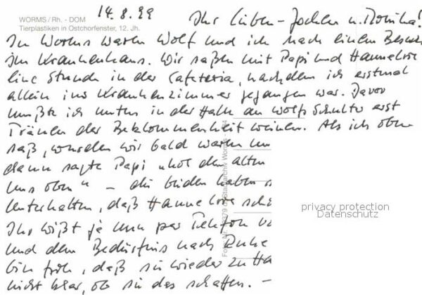 Worms Rhein Tierplastiken im Ostchorfenster – Bild 2