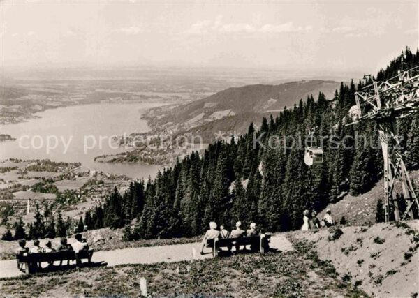Rottach-Egern Wallbergbahn mit Bergstation und Tegern