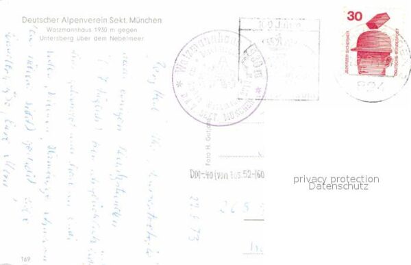 Watzmannhaus mit Untersberg über dem Nebelmeer – Bild 2