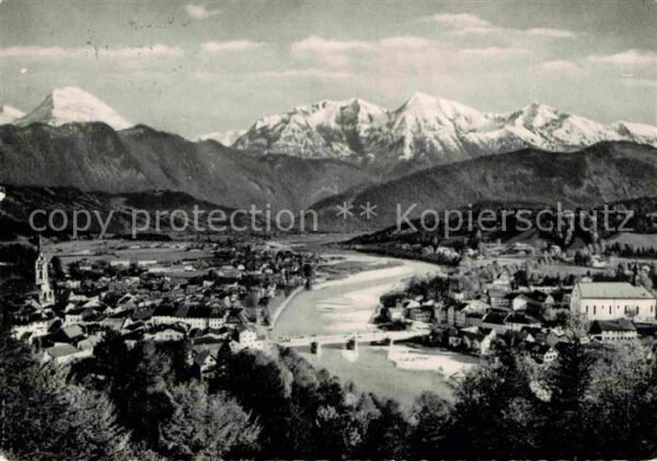 Bad Toelz Isar mit Juifen und Demmljoch