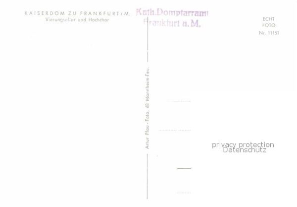 Frankfurt Main Kaiserdom Vierungsaltar und Hochchor – Bild 2