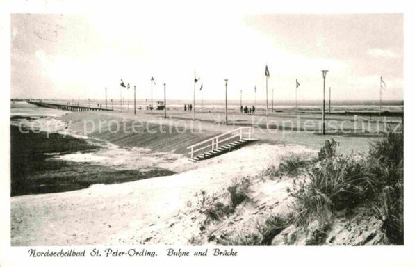 St Peter-Ording Bühne und Brücke