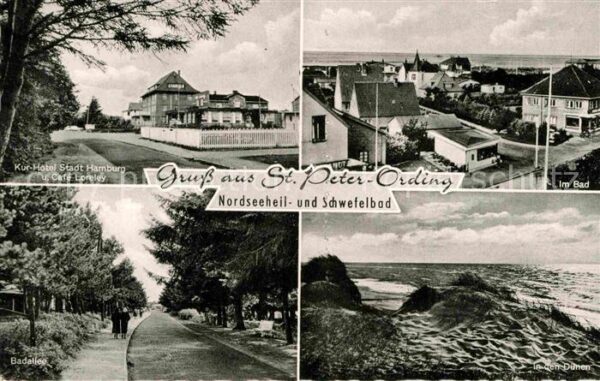 St Peter-Ording Kur Hotel Hamburg Badallee Brandung Dün