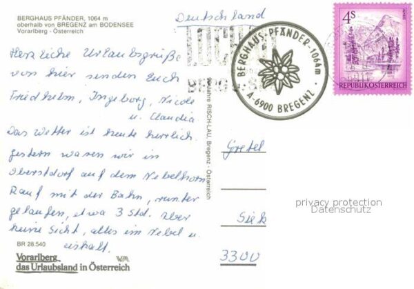 Bregenz Bodensee Berghaus Pfänder – Bild 2
