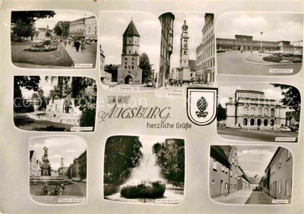 Augsburg Königsplatz Freilichtbühne Herkules Bru