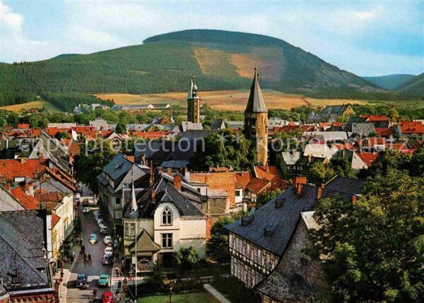 Goslar Blick vom Achtermannturm zum Rammelsber