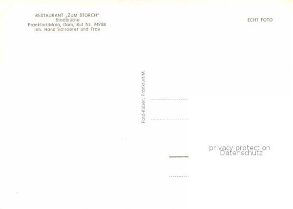 Frankfurt Main Restaurant Zum Storch – Bild 2