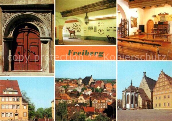 Freiberg Sachsen Rennisance Portal Nakurkundemuseum Körn