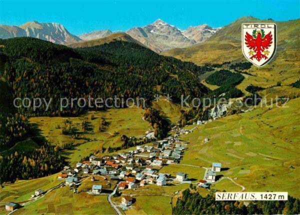 Serfaus Tirol Fliegeraufnahme