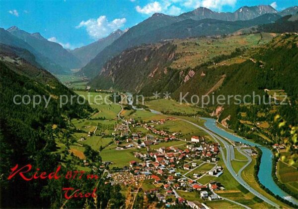 Ried Tirol Fliegeraufnahme
