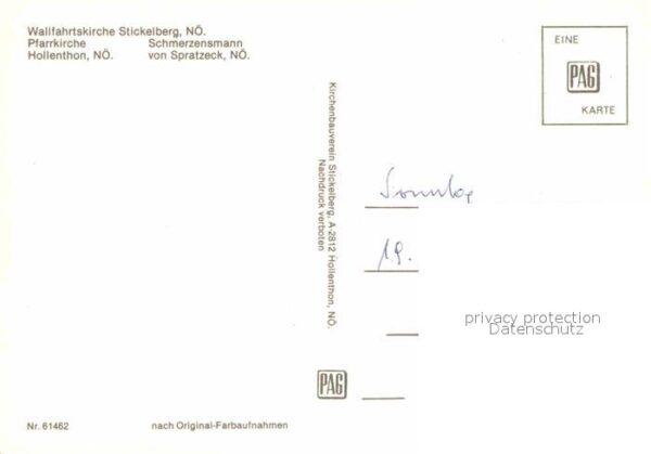 Stickelberg Hollenthon Wallfahrtskirche Pfarrkirche Schmerzens – Bild 2