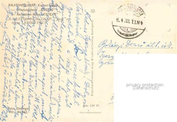 Balatonfuered Erholungsheim Kistext – Bild 2
