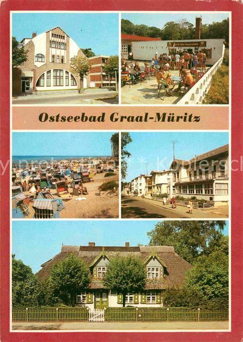 Graal-Mueritz Ostseebad Sandperle Cafe Eis Terrasse Strand Rosa