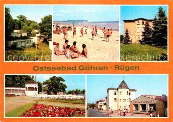 Goehren Ruegen FDGB Urlaubssiedlung Strand Erholungshe