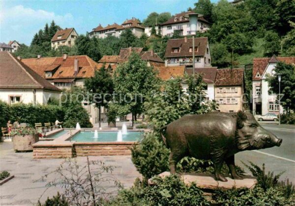 Eberbach Neckar Anlagen vor der Neckarbrücke