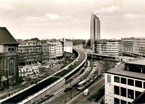 Duesseldorf Hochstrasse Thyssen-Haus Jan-Wellem Pla