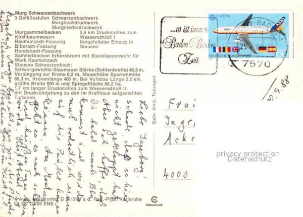 Forbach Baden Schwarzenbachtalsperre – Bild 2