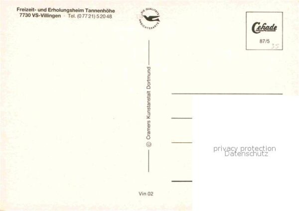 Villingen-Schwenningen Freizeit-und Erholungsheim Tannenhöhe – Bild 2