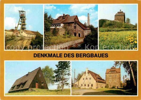 Freiberg Sachsen Förderturm der Reichen Zeche Kessel- un