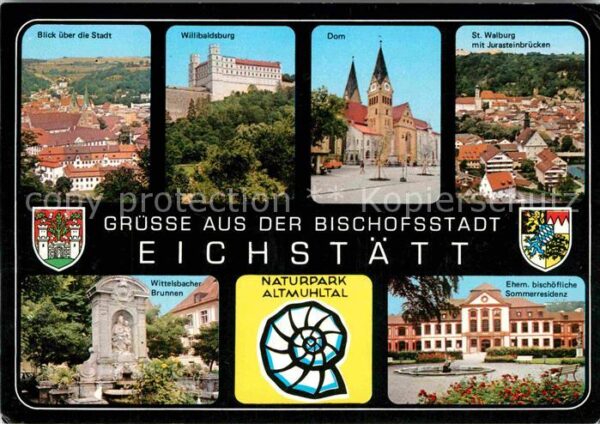 Eichstaett Oberbayern Willibaldsburg Dom Wittelsbacher Brunne