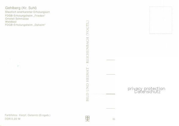 Gehlberg Erholungsheim Frieden Ortsteil Schmücke – Bild 2