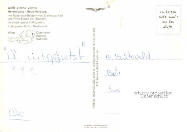 Wien Fliegeraufnahme Heldenplatz – Bild 2