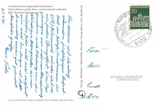 Bernried Starnberger See Fliegeraufnahme – Bild 2
