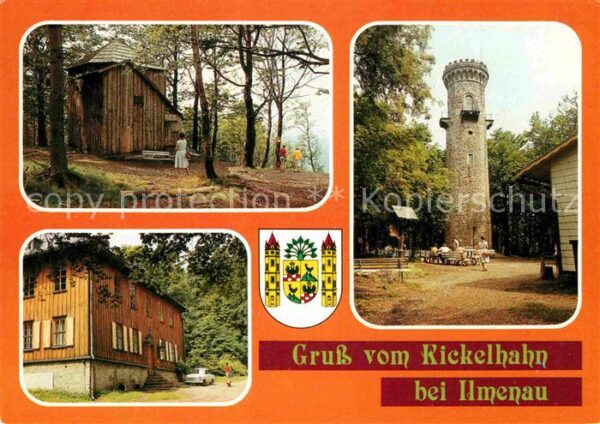 Ilmenau Thueringen Kickelhahnturm Jagdhaus Gabelbach Goeth
