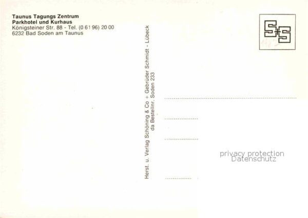 Bad Soden Taunus Taunus Tagungs Zentrum Parkhotel Kurhau – Bild 2