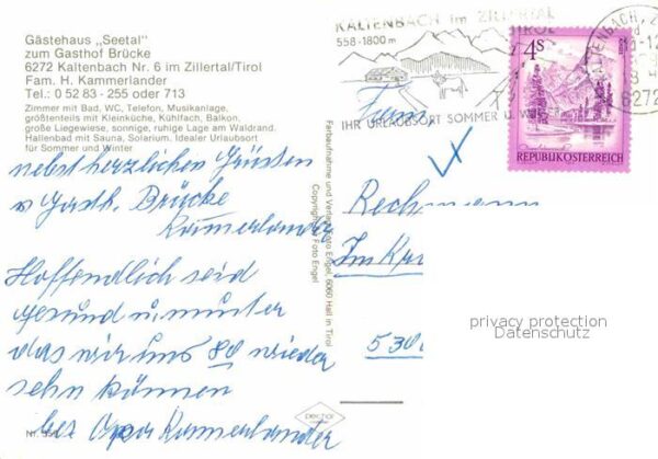 Kaltenbach Tirol Gästehaus Seetal – Bild 2