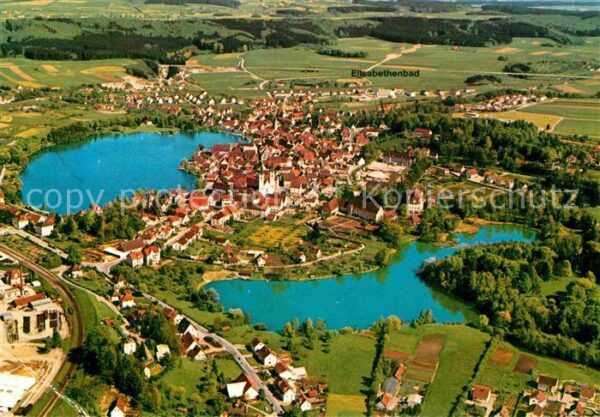 Bad Waldsee Fliegeraufnahme Stadtsee Schloss