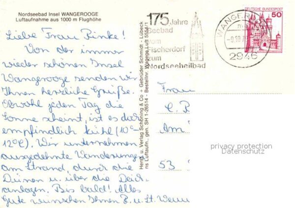 Wangerooge Nordseebad Fliegeraufnahme – Bild 2