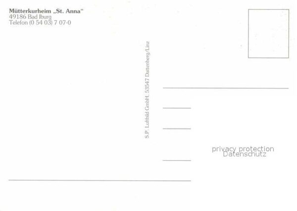 Bad Iburg Fliegeraufnahme Mütterkurheim Sankt Ann – Bild 2