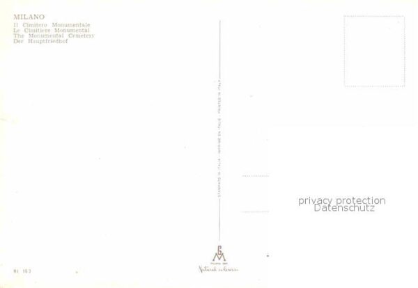 Milano Hauptfriedhof – Bild 2